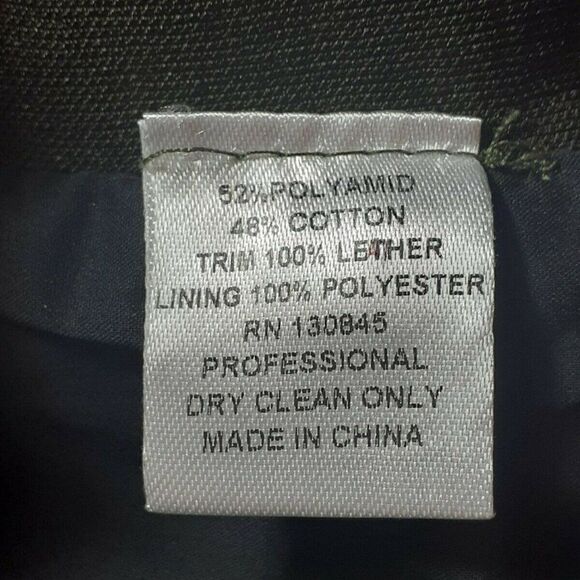 Timo‎ Weiland Top Women's Army Green Leather Abstract Camo Look Size 4 - Picture 4 of 7